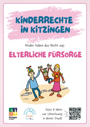 Kinderrechteschild Elterliche Fürsorge