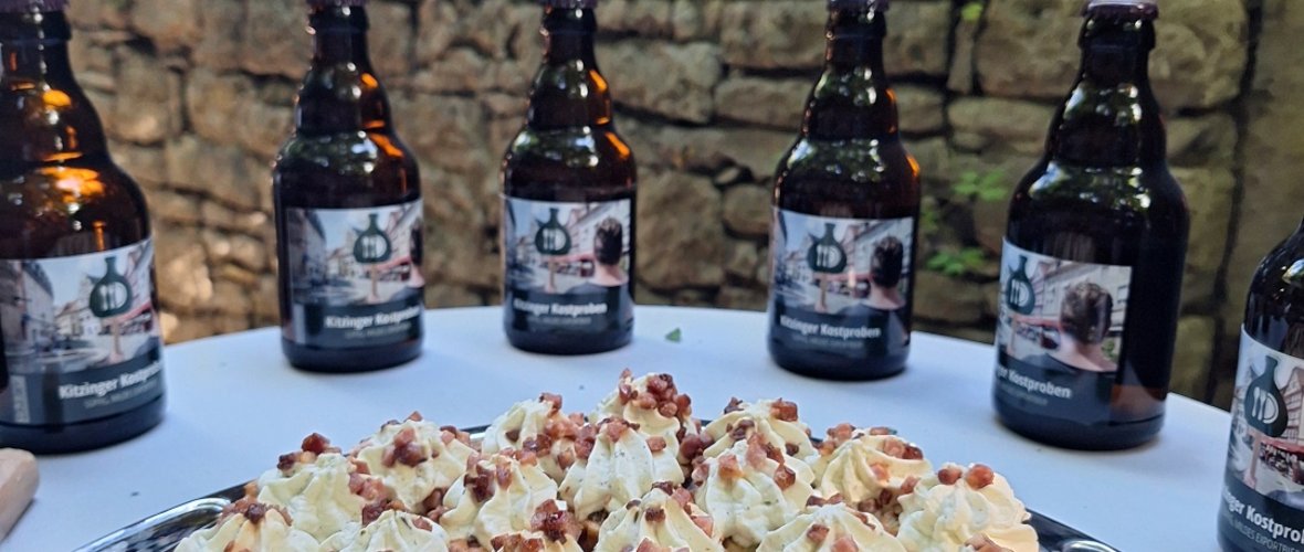 Kitzingen tasting alleys, gardens, cellars Savoury samples served during the tour