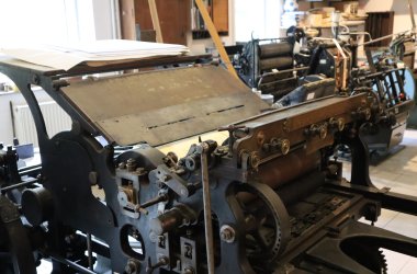 Eine historische Druckmaschine
