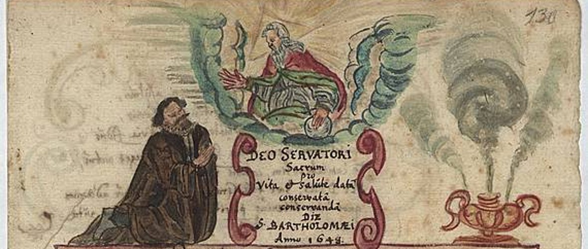 Titelbild der Chronik über das „Leben eines evangelischen Pfarrers im früheren markgräflichen Amte Kitzingen“