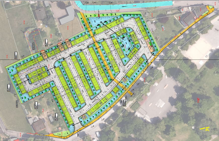 Lageplan Umbau Schotterparkplatz Detaillierter Lageplan von der geplanten Baumaßnahme am Schotterparkplatz