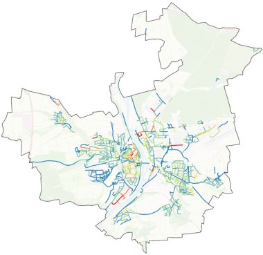 Je röter die Straßenzüge, desto mehr Wärme wird benötigt und desto eher rentiert sich ein Nahwärmenetz