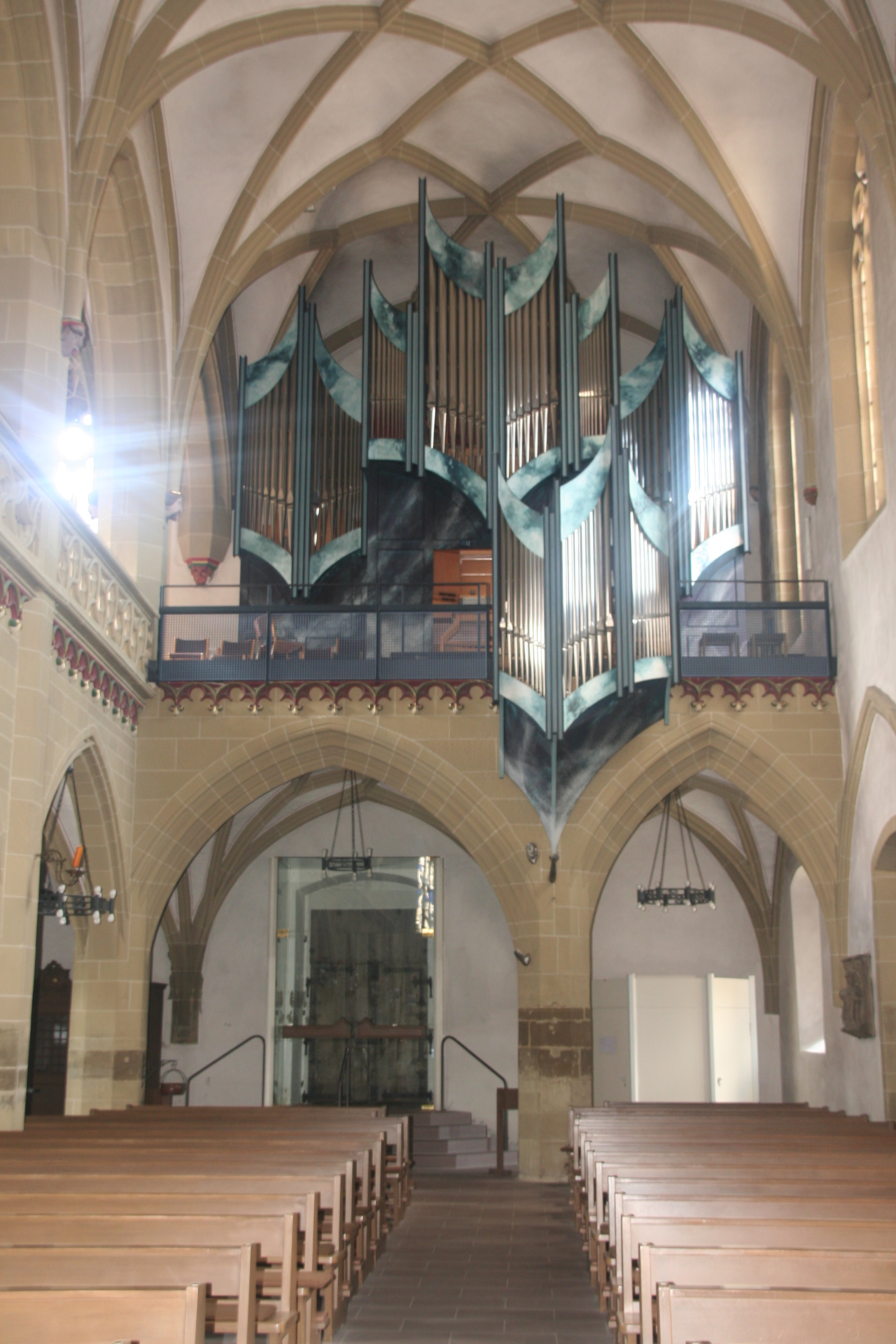 Orgelansicht in der Pfarrkirche St. Johannes