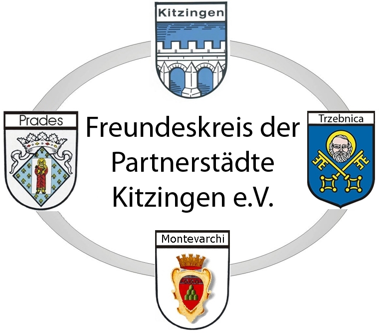 Logo Freundeskreis der Partnerstädte Kitzingen e.V.