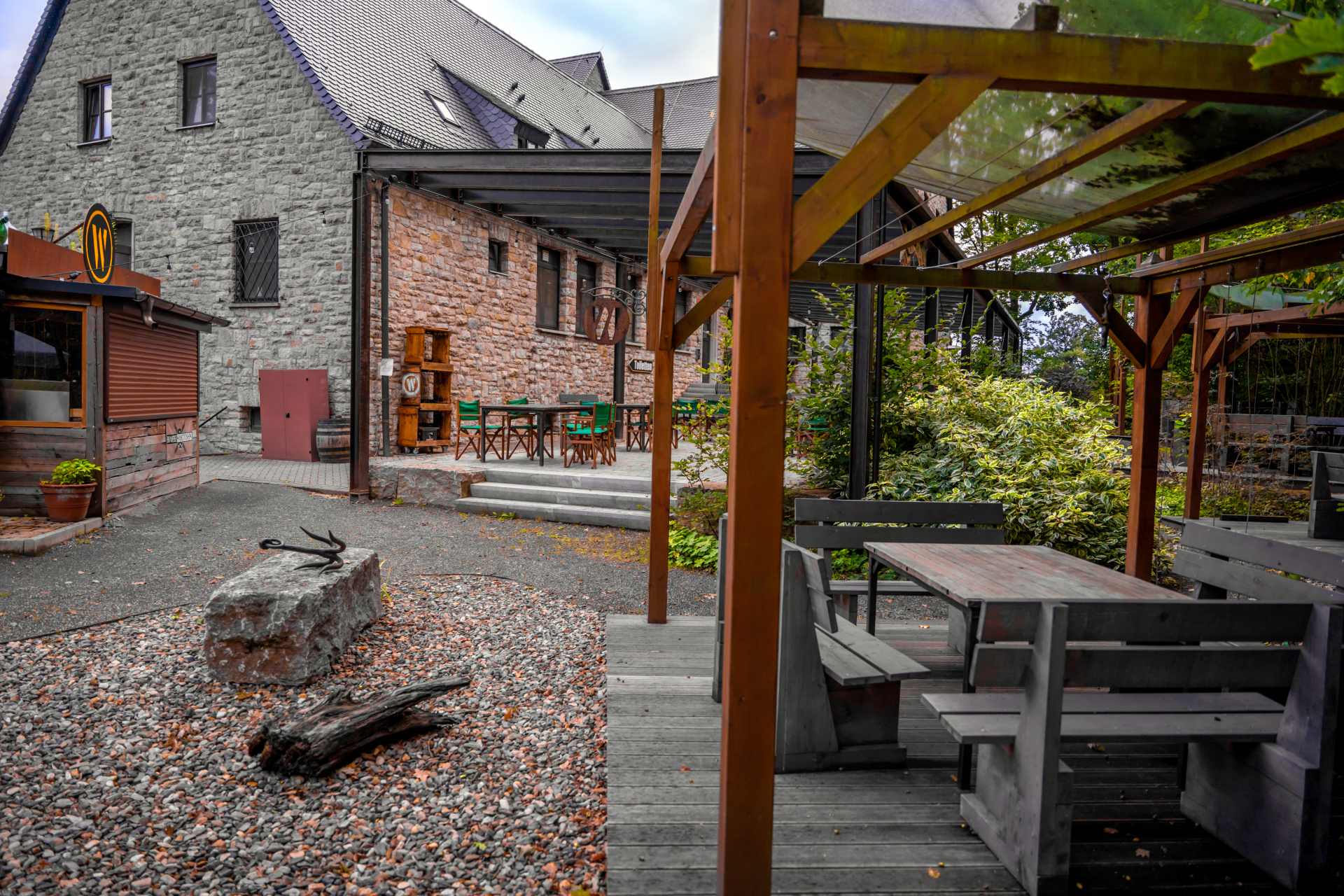 Woodland Inn von außen Das Restaurant Woodland Inn von außen