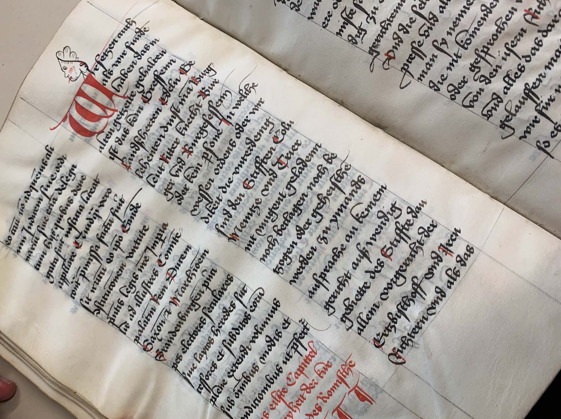 Buchseiten mit Handschrift