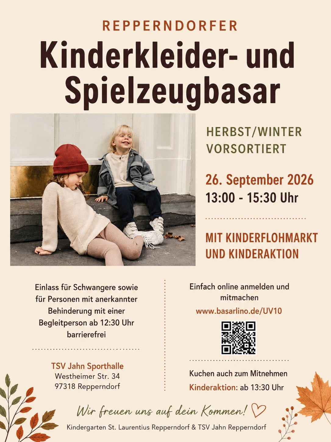 Kinderkleider- und Spielzeugbasar in Repperndorf (vorsortiert) Herbst/Winter 2026