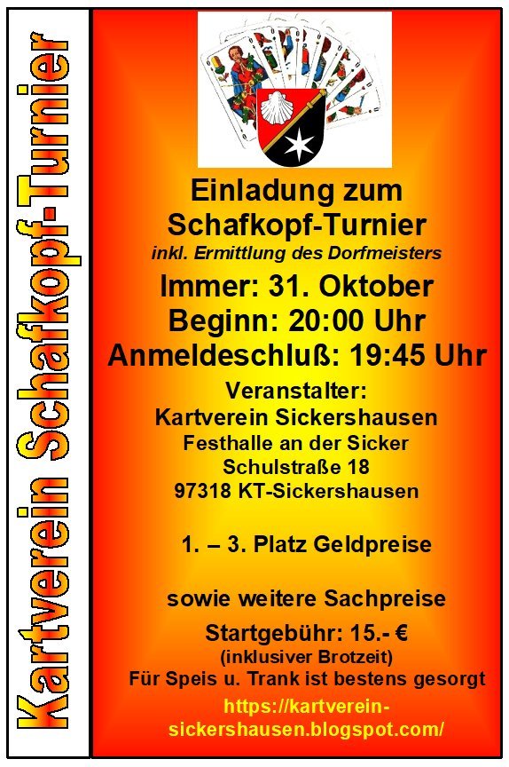 Kartverein-Schafkopf-Turnier