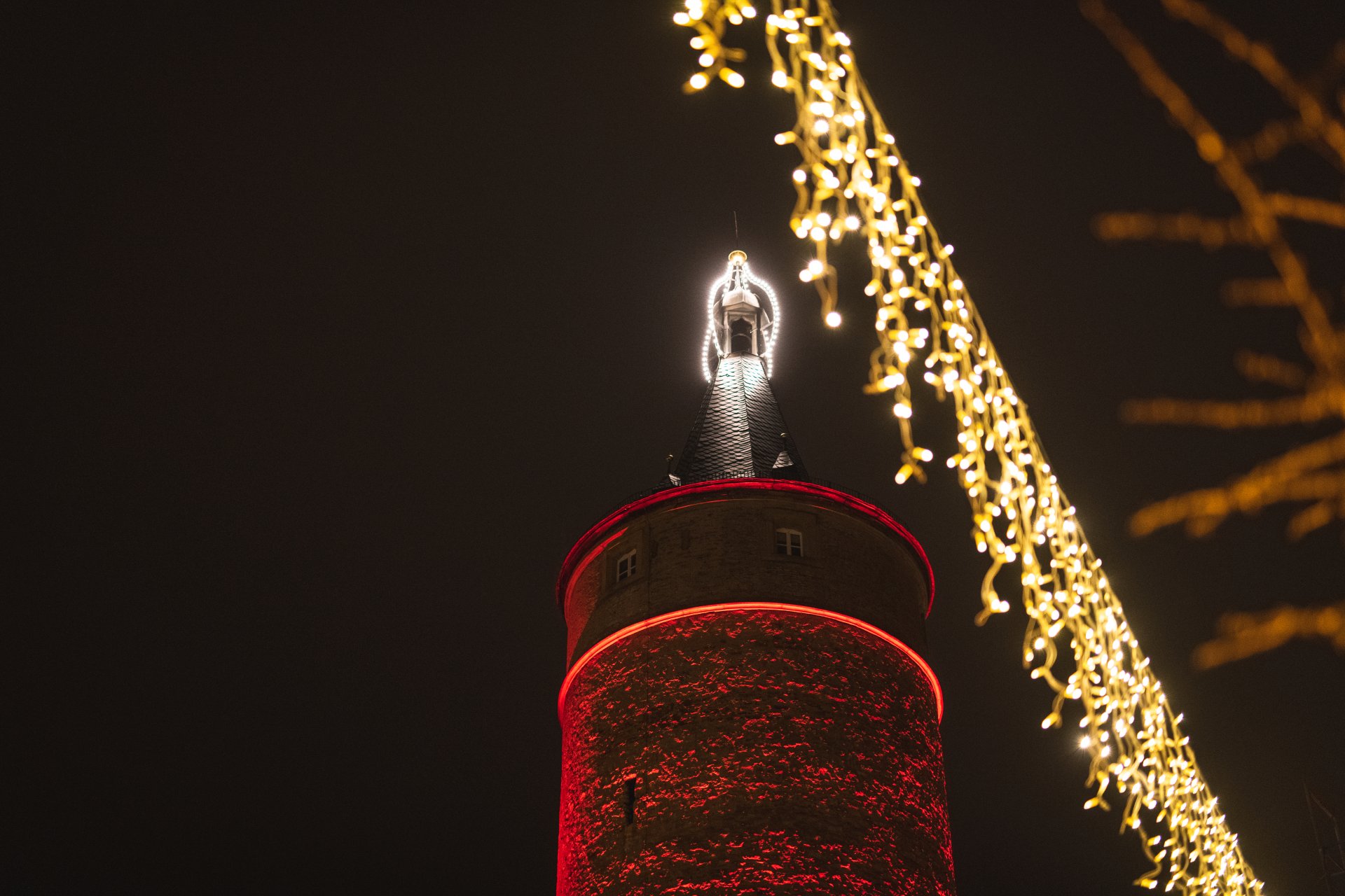 Entzünden der größten Adventskerze Bayerns